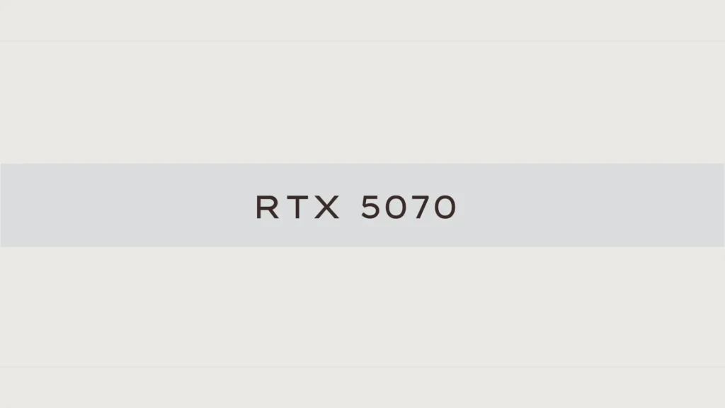 rtx 5070
