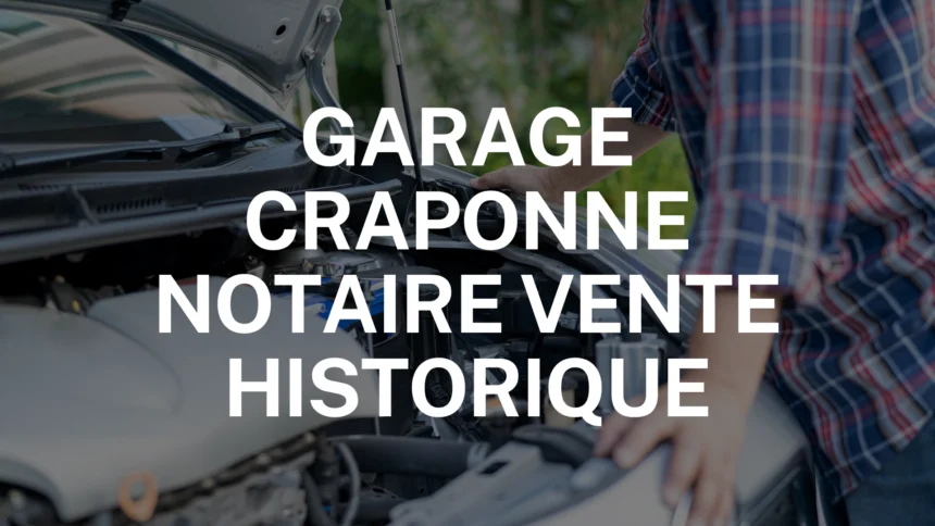 garage craponne notaire vente historique