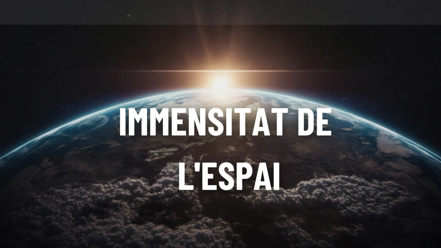 immensitat de l'espai
