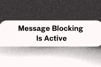 Message Blocking Is Active