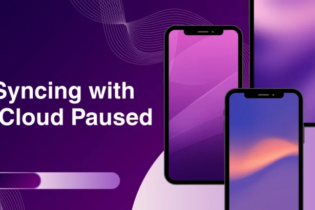 Syncing with iCloud Paused