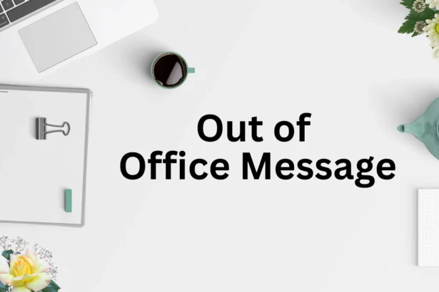 Out of Office Message